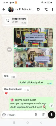 Testimonial Papan Bunga cilincing